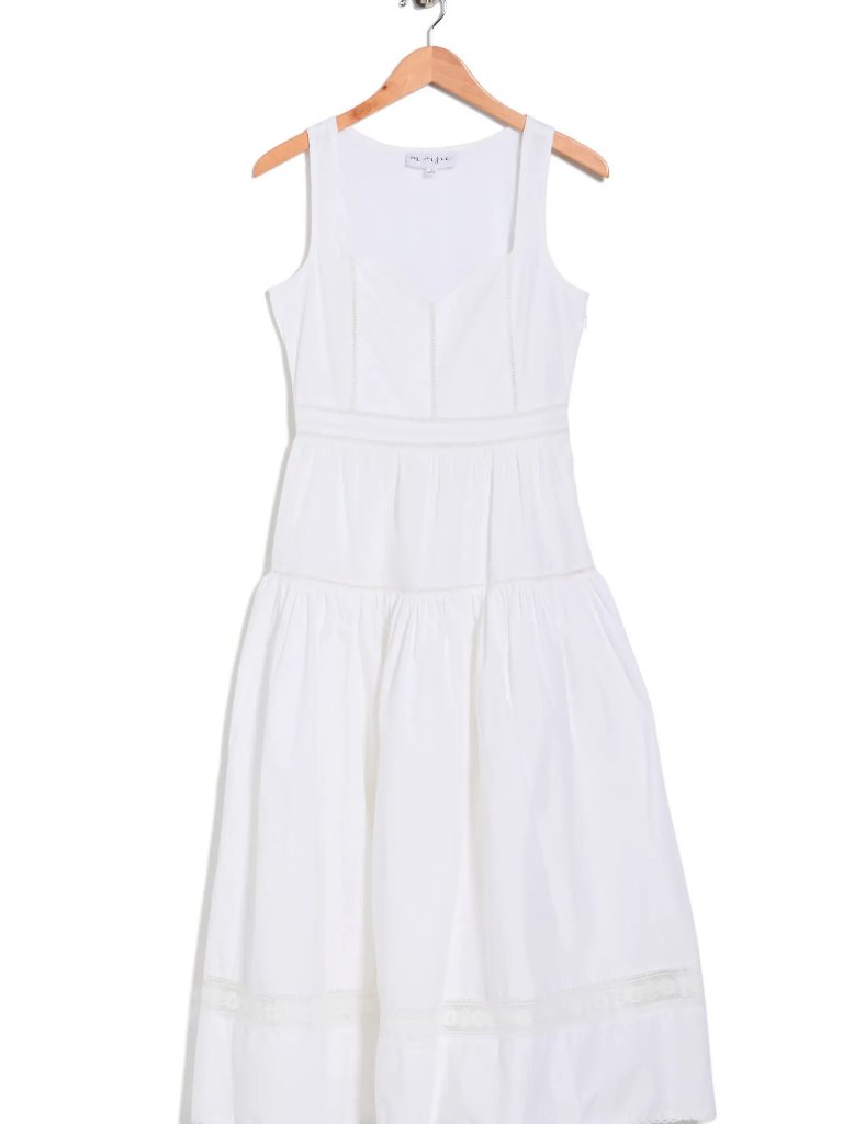 Maisie Cotton Poplin Midi Dress - L